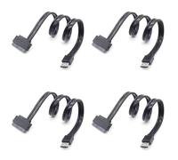 Frewurwer 4X 7 + 15 Broches HDD pour Alimenter L'Adaptateur ESATA Power Esata USB 2.0 5V 12V Combo vers 2,5 Pouces 3,5 Pouces 22 Broches HDD Câble Adaptateur