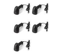 Frewurwer 5X Scanner de Codes-Barres Filaire USB 1D/2D Universel, Lecteur de Codes QR Portable, Point de Vente Mobile, Prise en Charge Branchez et Jouez, Magasin Logistique