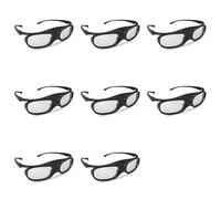 Frewurwer 8X Lunettes 3D pour Projecteurs DLP Link, Lunettes 3D à Obturateur, Lunettes TV 3D DLP