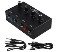 Frewurwer AC-6401 Microphone Condensateur Carte Son PC Ordinateur Audio USB Guitare Électrique Diffusion en Direct Enregistrement Carte Son