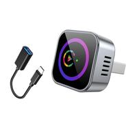 Frewurwer Adaptateur Wireless CarPlay 2IN1 Android Auto BT5.2+ 2.4G 5G WiFi Dongle USB Smart Box Conversion pour Systèmes Car Play Filaires