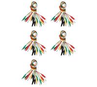 Frewurwer Cable A de Test A Double Extremite de Crochets D'Alligator 50cm Il A Cinq Sortes de Couleurs 50 Pieces par un Paquet