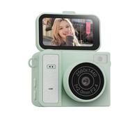 Frewurwer Caméra de Poche S162 avec Clé USB, Mini Caméra d'action à Écran Flip de 1,47 Pouces, Caméscope Rétro de Petite Taille 1080P, Couleur Verte.