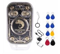 Frewurwer Émulateur de Lecteur de Puce Intelligente RFID Chameleon V3.0 125K 13.56M ID IC Carte Étiquette Copieur + 4XUID/CUID Porte-Clés NFC Lecteur Écrivain