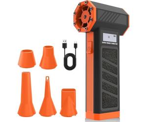 Frewurwer Fournitures de Peinture Versée : Souffleur de Peinture Acrylique Sans avec 5 Buses et 4 Vitesses Réglables pour Art Fluide en Résine.