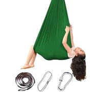 Frewurwer Hamac de Câlin Portable - Chaise Suspendue Élastique avec Mousqueton en Corde, Design Léger et Respirant pour la Détente.