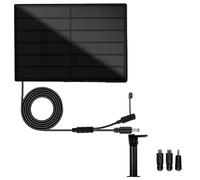 Frewurwer Panneau Solaire Étanche 4W, Sortie Micro USB/Type-C, Chargeur Solaire 5V pour Batterie 18650, Installation pour LED et Capteurs à Distance