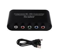 Frewurwer pour Convertisseur HD YPBPR+ Audio vers HD Compatible avec Projecteur Moniteur HDTV 1080P Adaptateur de Composant.