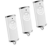 Frewurwer Télécommande pour Ouvre-Porte de Garage 868 MHz Compatible avec le Code Tournant BS, Émetteur Portatif, Blanc, Lot de 3