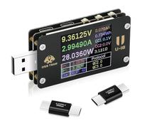 Frewurwer Testeur de Puissance USB-C Multifonction avec Écran de 1,77 Pouce, Mesure de Courant et de Tension DC 4-25V 6,5A.