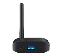 Frewurwer Transmetteur de Décodage Audio HD Bluetooth 5.3 avec Antennes Adaptateur de Musique Stéréo sans Aux pour Haut-Parleur de Voiture TV