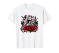 Freya Freya Corbeaux et Chats de la déesse Viking Nordique T-Shirt