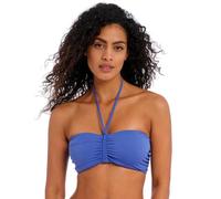 Freya Jewel Cove Bandeau Underwire Bikini Top Haut, Bleu Azur uni, 36FF Femme