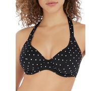 Freya Jewel Cove Underwire Halter Bikini Top Haut, Noir, 85 E (Taille Fabricant:32DD) Femme