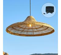 Suspension solaire FREYA LARGE SOLAR en herbe marine avec câble hybride secteur et solaire 5m de longueur