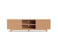 Freya - meuble tv 180 cm - 2 portes et 2 niches - Bois