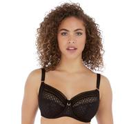 Freya Viva Lace Underwire Side Support Bra Soutien-Gorge à Couverture Totale, Opaque, Dentelle Noire, 36DD Femme
