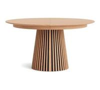 Freya - table à manger ronde extensible - 6 à 10 personnes - Bois