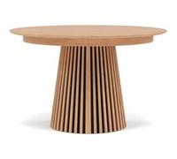 Freya - table à manger ronde extensible - effet bois - 4 à 8 personnes - Bois