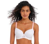Freya Women's Offbeat Underwire Demi Molded Plunge T-Shirt Bra, White, 36D