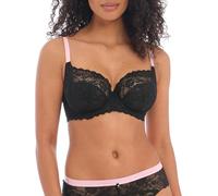 Freya Women's Offbeat Underwire Side Support Bra, Black, 28DD