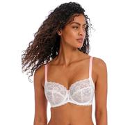 Freya Women's Offbeat Underwire Side Support Bra Soutien-Gorge à Couverture Totale, Opaque, Blanc, 90 F (Taille Fabricant:34E) Femme
