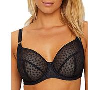 Freya Starlight Unlined Balcony Lace Underwire Bra Soutien-Gorge Corbeille, Noir, 95E Femme