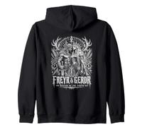 Freyr et Geror Désir de la mythologie Nordique du Nord Sweat à Capuche