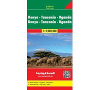 Freytag-Berndt Kenya - Tanzania - Uganda - Rwanda Road Map 1:2 000 000 (Map)