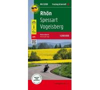 Rhön, Motorradkarte 1:200.000, Freytag & Berndt