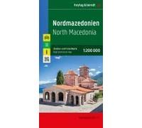 Freytag & Berndt Straßenkarte Nordmazedonien 1:200.000