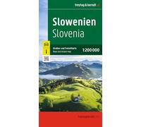 freytag & berndt Straßenkarte Slowenien 1:200.000: Straßen- und Freizeitkarte