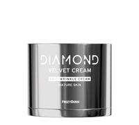 FREZYDERM Diamond Velvet Crème Anti-Rides - 50ml Crème Anti-Âge Visage avec Cristaux de Diamant, Élastine Marine, Acide Hyaluronique - Effet Raffermissant Réduction des Rides - Idéal Peaux Matures
