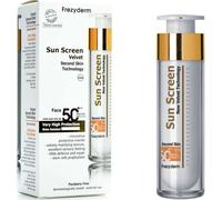 Frezyderm Sun Screen Velvet Visage Résistant À L'Eau IP50+ Flacon-Pompe 50ml
