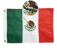 FRF FLAG Drapeau mexicain de bateau 30,5 x 45,7 cm, drapeau mexicain en nylon 210D pour bateau, VTT, avec 2 œillets en laiton