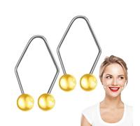 Frfik Appareil d'entraînement des muscles du visage | Appareil compact en acier inoxydable, confortable à porter, correcteurs de sourire pour homme et femme pour dormir, travailler, taper, lire