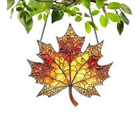 Frfik Attrape-Soleil pour Fenêtre - Décoration de Thanksgiving Ornements d'art Mural,Feuilles D'Érable d'automne 2D Acrylique Pendentif Attrape-Soleil | pour Chambre Balcons Portes Mur