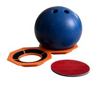 Frfik Bowling Schleifpad Halter - Rutschfeste Boŵlingball Basis 14x14x3cm | Stabile Pflege Halterung Für Schleifpads | Bowling Ausrüstung Organizer Für Garage Keller Training Wartung Zubehör 1 Stück