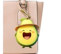 Frfik Breloque avocat avec expressions de dessin animé, décorations d'avocat en acrylique 2D, jouet décoratif mignon pour anniversaire, arbre de Noël, Saint-Valentin, style 1, Refer to description