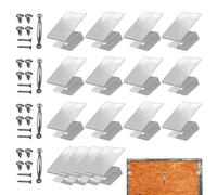 Frfik Clips de fixation robustes pour moustiquaire de fenêtre pour charges | Clips anti-tempête multi-usages pour contreplaqué pour magasins, maisons privées, hôtels, salles de bains, dortoirs