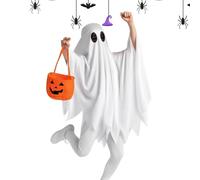 Frfik Costumes D'Halloween Pour | Complet Effrayant Avec Cape De Fantôme - Avec Des Sacs-Cadeaux Pour Les Fête D'anniversaire De L'école De Théâtre