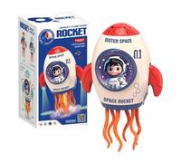 Frfik Dancing Rocket Toy - ABS Automatic Rocket - Rockets for Kids - Interactive Dancing Rockets for Kids - for Family Home Festival Party Party Holiday Table intérieur Boy âgé de 3 Ans et Plus