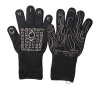Frfik Gants De Protection pour Gril,Moufles Résistants Au Feu Anti-Brûlure - Gants Résistants À La Chaleur | pour Le Feu, L'Extérieur, La Cuisson, La Friteuse, Le Barbecue, La Viande