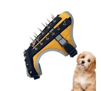 Frfik Gilet de protection avec picots pour petits chiens - Harnais réfléchissant pour animaux de compagnie - Protection réglable contre les coyotes et les oiseaux de proie | pour activités nocturnes