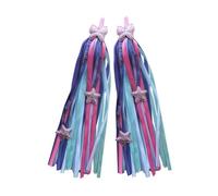 Frfik Guirlandes de Guidon pour Filles Pompons de Guidon Draisienne Enfant | Décoratifs Vélo Enfant garçons filles cyclistes anniversaire vacances trajet ville sortie groupe événement à