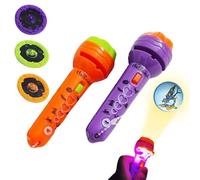 Frfik Jouet de torche projecteur pour enfants, lampe torche pour enfants pour Halloween, éclairage cognitif d'atmosphère mystérieuse, jouet pour