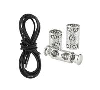 Frfik Lot de 2 sangles de bottes - Gaine de bottes antidérapantes | Lacets pour bottes à hauteur de cuisse, bandes élastiques réglables et alliage, soutien antidérapant au-dessus du genou, bandes de