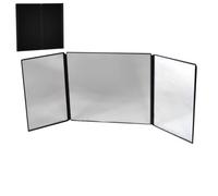 Frfik Miroir de voiture | Miroir de maquillage à trois volets | Accessoire automobile pliable pour décoration esthétique pour femmes et filles