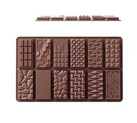 Frfik Moules à barres chocolatées, moules à chocolat en silicone,Moules de barres énergétiques en silicone | à de céréales nutritionnelles résistants à la chaleur, moules à de