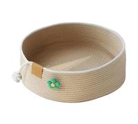 Frfik Panier pour chat | Grand panier mignon pour chaton Nid pour animaux de compagnie, tapis à gratter meubles pour chats de taille moyenne et grande, salon, bureau, chambre à coucher, bureau, canapé